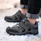 Breakj Warm Outdoor Hiking Shoes Tactical Combat Boots Training Shoes Running Men's Leisure Sneakers Tide