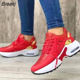 Women's Large Size Tennis Casual Shoes Increase Fashion Thick-soled Sneakers Light Vulcanized Socks Air Cushion Breathable