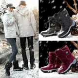 Breakj Winter New Tide Leisure High-Top Cotton Boots Outdoor Snow Boots Men And Women Plus Velvet Warm Cotton