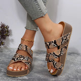 Breakj Casual Cool Drag Woman 2023 New Slippers Flat Bottom One Word Cross