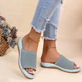 Women's Shoes Summer 2022 Plus Size Wedge Platform Sandals Soft Bottom Beach Muje Ladies Outdoor Light closed toe Flat