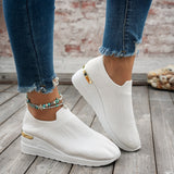 Breakj Women's Shoes In The Spring And Summer Of 2025 New Flying Mesh Shoes Children Leisure Sports Slopes And Thick-Soled Single