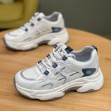 Breakj Dad Shoes Women In Tide 2025 Spring And Autumn New Breathable Thick Background Wear-Resistant Hong Kong Wind Blowing Street Leisure Sports