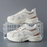 Sports Shoes 2023 Summer New Patchwork Color Breathable Running Women's Shoes Soft Sole Student Platform Old Dad