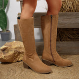 Breakj Temperament Knight Boots Women's High Boots 2025 Autumn And Winter With Coarse And Knee New