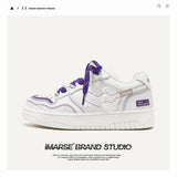 Breakj Shoes To Destroy The Aesthetic Small White Shoes Thick Soles To Increase The Number Of Casual Shoes Men And Women's Shoes Men's Shoes Men's