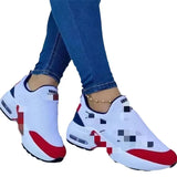 Breakj New Fall 2024 Plus-Size Round Head Thick Bottom Fly Woven Letters Embroidered Color Casual