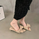Breakj Fairy Wind Cool Slippers Women's Shoes Wear 2025 New Summer Bow Temperament