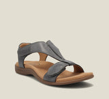 Breakj Summer New Large-Size Casual Women's Sandals Flat-Soled Thick-Soled Magic Stick Casual Beach