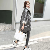New Winter Women Long Parka Stand Collar Bright Color Windproof Loose Cotton Coat Fashion Streetwear Thick Warm
