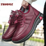 Plush Leather Solid Color Sneakers Women's Fashion and Versatile Lovers' Shoes Light Anti-skid Comfortable Large