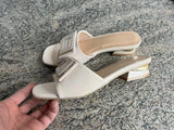 Breakj Button Fish Mouth Slippers Women 2025 Summer New Korean Version Of Large-Size Fashion Wearing A Word Drag Coarse And Cold