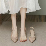 Breakj Women's Spring And Summer Light-Mouthed Wedding Shoes Large-Size Fashion Nude Small Scent Wind And Bag Head V