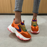 New Spring Daddy Shoes And Women's Color Matching, Breathable Leisure Sports Shoes, Running Shoes With Light And Soft