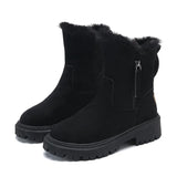 Shoes Women 2023 New Winter Fur One Snow Boots Ankle Boots Big Cotton Shoes