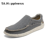 Summer New Men's Canvas Boat Shoes Outdoor Convertible Slip On Loafer Fashion Casual Flat Non-Slip Beach Shoes Big Size