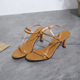 Breakj New High-Heeled Shoes Fashion Toe Simple Solid Color Fine Heel Korean Temperament Commuting Ladies