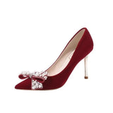 Breakj Shoes Women 2025 New Bridal Shoes Red Show Heds Wedding Dress Two Wear Not Tired High Heels Wedding Red