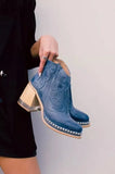 Leather Women Ankle Boots Women's Shoes Low Heel Cool British Embroidered Design Soft Short Boots Party Women