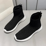 Women Sneakers Vulcanized Shoes Sock Sneakers Women flats Slip On Flat Shoes Women Plus Size Loafers Walking female