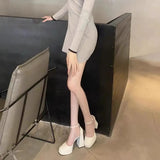 Breakj Shoes Thick Heel High Heels Waterproof Table Mary Treasure Shoes Autumn And Winter Single Shoes Women 2025 New Shoes French