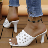 Outdoor Plus Size High Heel Pearl Fashion High Heels