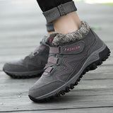 Breakj Heightening Couple Snow Boots Winter Plus Velvet Warm Men And Women Outdoor Cotton Shoes Warm Sports