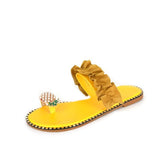 Large Size Sandals And Slippers For Women 2024 New Toe Sandals Pineapple Lace Sandals From