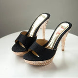 Women Sandals Rhinestone Women Shoes Sexy High Heels Shoe Ladies Sandalias Gold Silver Women Slippers Heeled Sandals