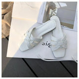 New Women Brand Slippers Summer Slides Open Toe Flat Casual Shoes Leisure Sandal Female Beach Flip Flops Big Size