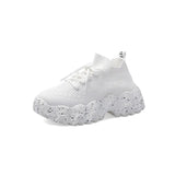 Breakj Shoes Women Spring / Summer 2023 New Small White Shoes Platform Platform Student Running Sports Casual Shoes Women's