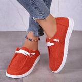 New Round Head Muffin Sole Single Shoes Rubber Soles Pure Color Lace Large Size Lace Women's Singles