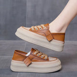 Flats Platform Sneakers Women Casual Cozy Sports Shoes Fashion New Lace Up Running Shoes Brand Walking Zapatillas