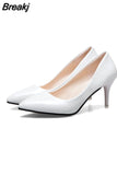 Fashion Woman Shoes Pointed Toe Fine With Heels Shallow Mouth High Heels Patent Leather Summer Pumps