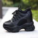 New Women Outdoor Casual Sport Shoes Plus Size Non Slip Sneakers Slip On Loafers Comfortable Height Increase Swing