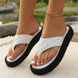 Breakj Cool Slippers 2025 Summer New Large-Size Leisure Thick-Bottomed Clip