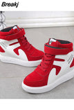 Sneakers Women Spring Casual Wedges Black Basket Femme High Top Women's Sports Vulcanize Shoes Platform Boots