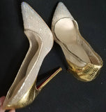Furtado 2022 spring summer Pointed Toe Stilettos Heels woman transparent Wire side shallow pumps Sequins Wedding