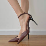 High Heels Small Design Sense Fine Heel 2023 New Temperament Goddess Fan Not Tired Foot Sandals Female Ins