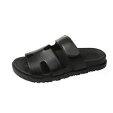 Breakj Summer New Thick-Bottomed Cool Slippers Large-Size Magic Sticker Wear Casual Women's