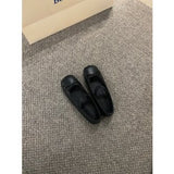 Square Head Ballet Shoes Women's Shoes 2024 New Spring Minority Evening Mary Jane Peas
