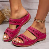 Breakj Women's Sandals Sloping And 2025 New Retro Line Anti-Slip Light Soft Back Comfortable