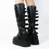 Breakj 2025 New Metal Buckle With Thick Bottom High Boots For Women's Large Size