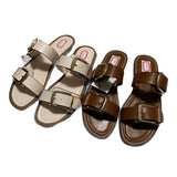Breakj Home 2025 New Spanish Trend Women's Shoes Indoors And Outdoors Wearing Cold Slippers Word Beach Shoes