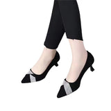 Shoes Women 2023 Autumn Fashion New Round Head Rhinestone Shallow Mouth Flat Shoes Comfortable Loafers Black Four Seasons