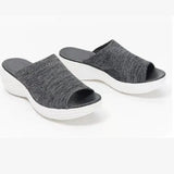Breakj Casual Single-Shoe Women's 2023 Summer New Flat Bottom Fish Mouth Mesh Breathable Women Wear