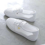 Women Spring Summer Flats Sneakers Mesh Breathable Lace Up Tennis Casual Light Hollow Sapatos Femininos White Comfort
