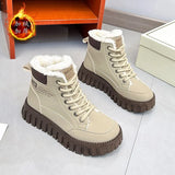 Breakj Boots Women's Winter New High Help Warm Women's Boots Platform Comfortable And Light Inside The Velvet Women's Shoes