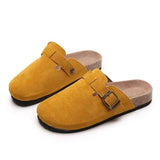Breakj Boken Baotou Half Dragged A Foot Pedaled Sandals Women Wear Round Head Half-Dragging