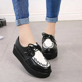 Casual Shoes Woman Plus Size Sneakers Women Shoes Ladies Platform Shoes 2020 Lace-up Women Flats Female Shoes